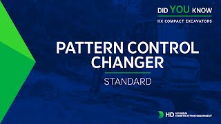 Pattern Changer -Hyundai Compact Excavator New Standard