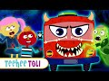 Teehee Toli | BHOOTIYA Bus Ki Sawaari - Scary Wheels On The Bus | Hindi Rhymes