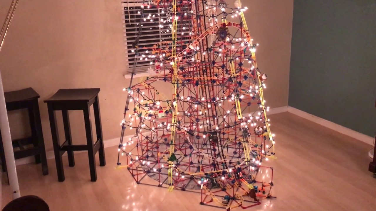 K'NEX Savage Snowstorm Christmas tree time lapse construction #5 - YouTube