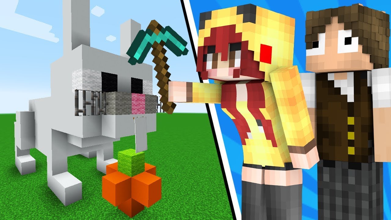 Minecraft: KILLER BUNNY! QUASE UM BUILD BATTLE COM A CHERRY 2! - YouTube