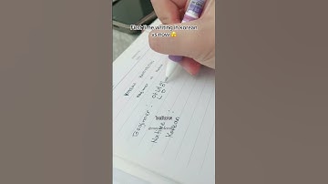 Korean handwriting beginner vs native #hangul #koreanlearner