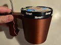 BambuLab X1C | Live 3D Printing | Grip Ben and jerry's ice cream pint holder