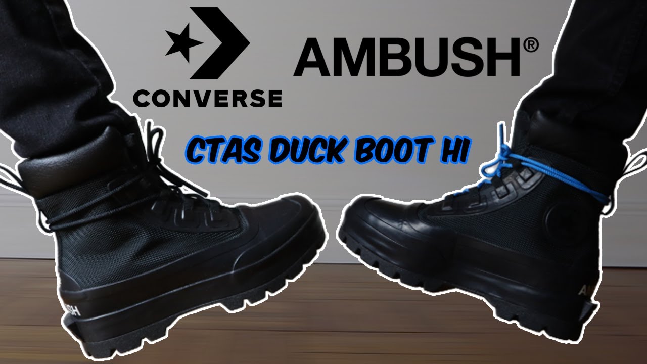 Converse Ambush CTAS Boot Hi Review and Feet - YouTube