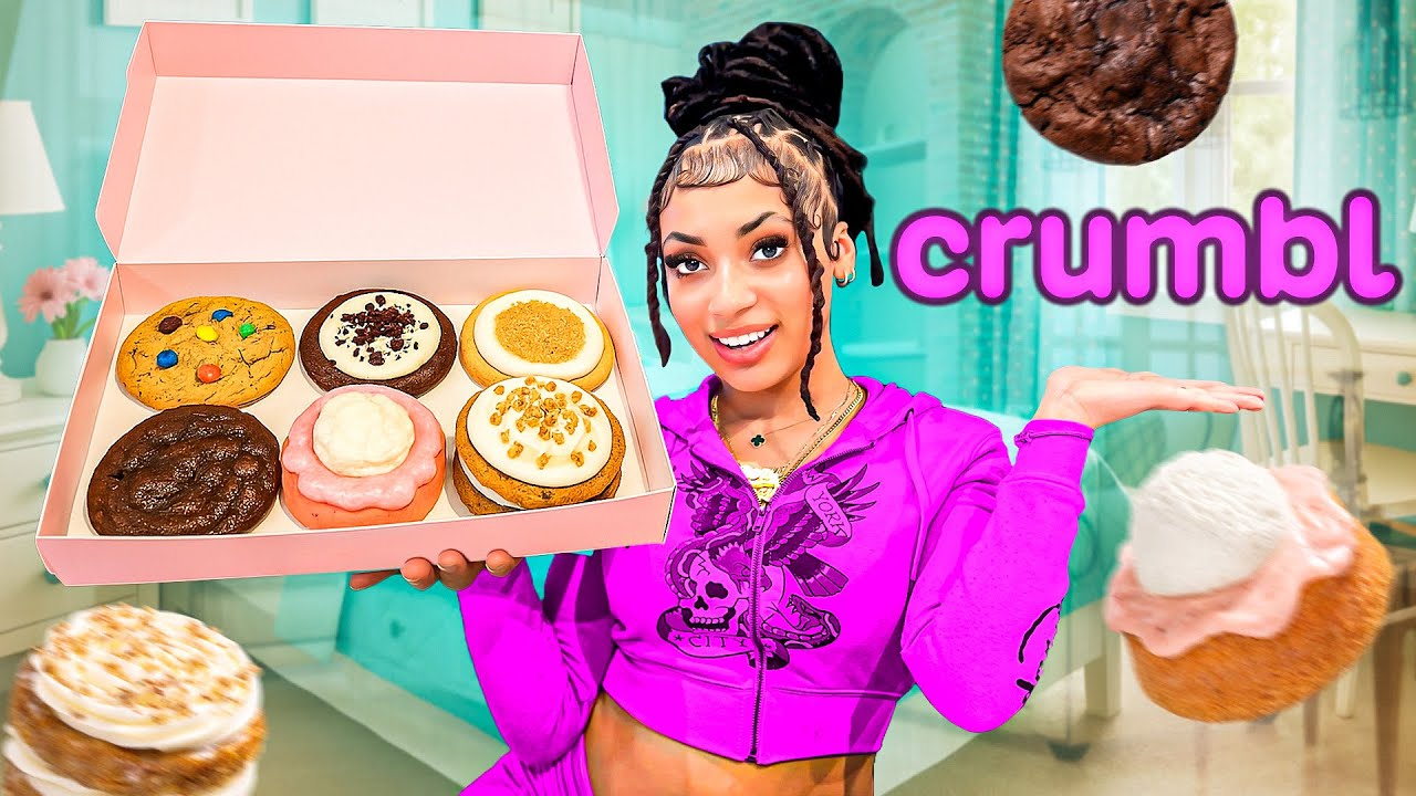 MY REALISTIC CRUMBL COOKIE REVIEW | CHALLENGE WITH MY BROTHER🍪😂