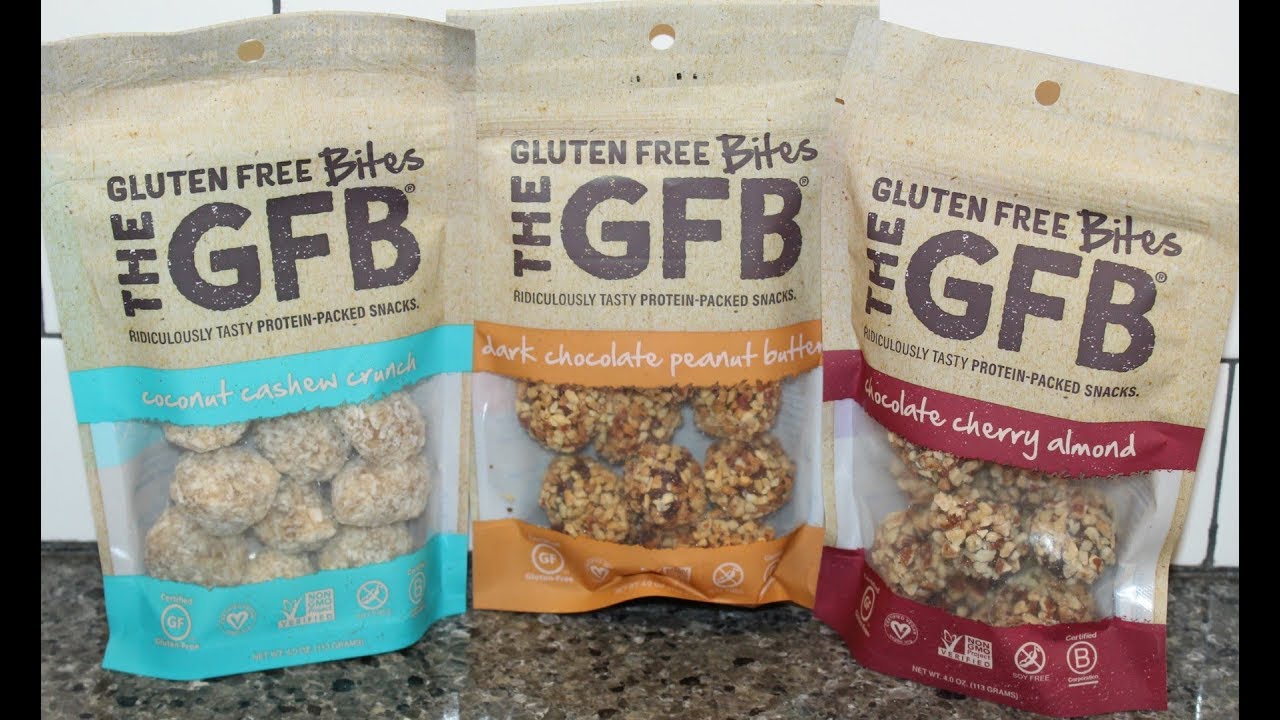 Gluten Free Bites Coconut Cashew Crunch Dark Chocolate Peanut Butter Chocolate Cherry Almond Youtube