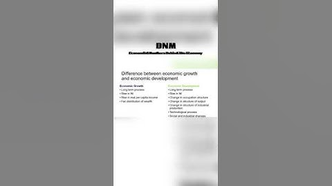 Economic Growth | Economic Development | Difference between growth and development explained