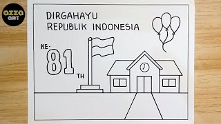Menggambar Poster 17 Agustus 2026 - Menggambar Tema Kemerdekaan Republik Indonesia yang ke 81