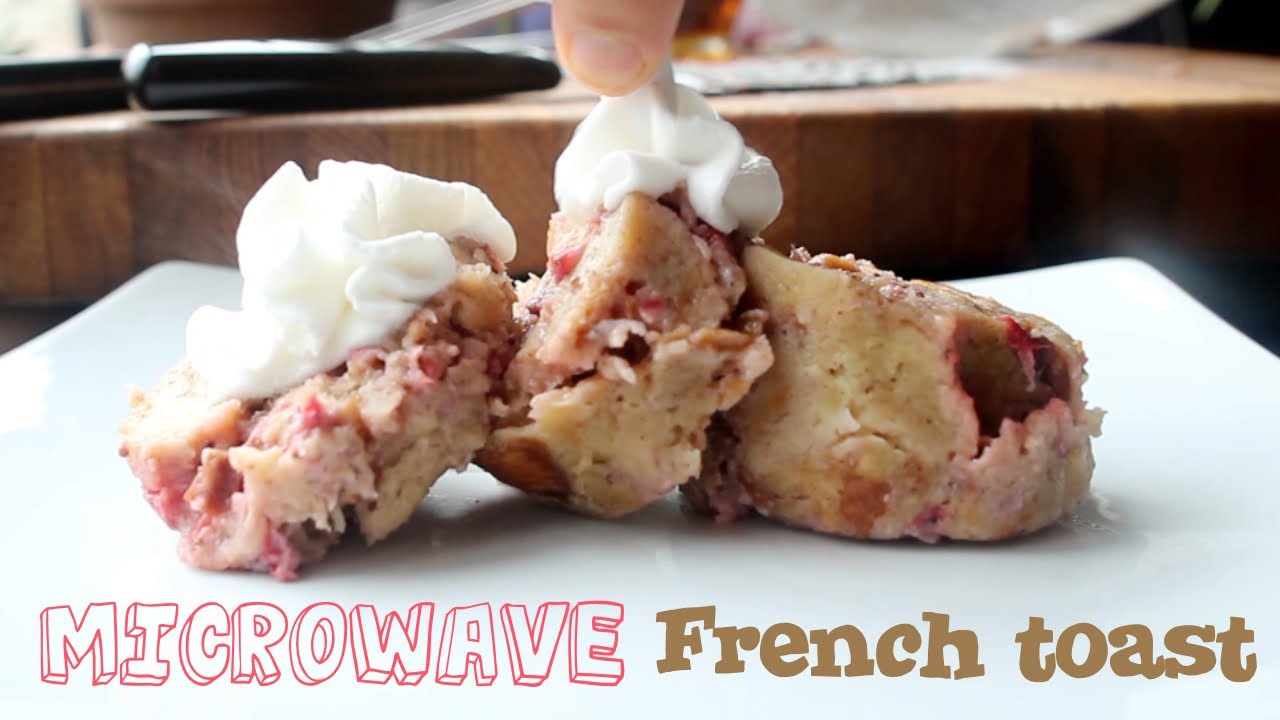 Microwave Strawberry Maple French Toast - College Dorm Recipe | Pro Home Cooks