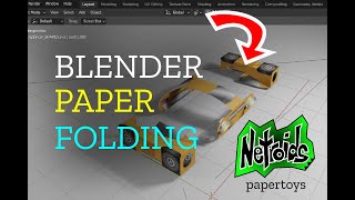 Blender Paper Folding Papertoy HOW TO origami #3dpapercraft