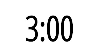 Timer 3 Minutes HD Soft Alarm | White Background | TimerTube screenshot 4