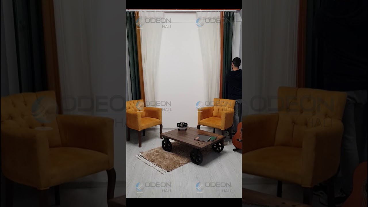 Odeon Halı Yeşil Dikey Perde YouTube