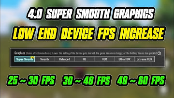 BGMI 4.0 Update Super Smooth Graphics For Low End Device FPS Increase | BGMI 4.0 Lag Fix
