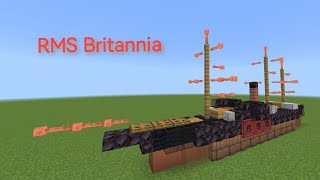 Minecraft RMS Britannia 1 : 5 scale ship tutorial
