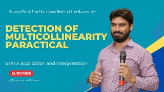 Detecting Multicollinearity | VIF | Tolerance | Correlation Matrix | Practical | STATA
