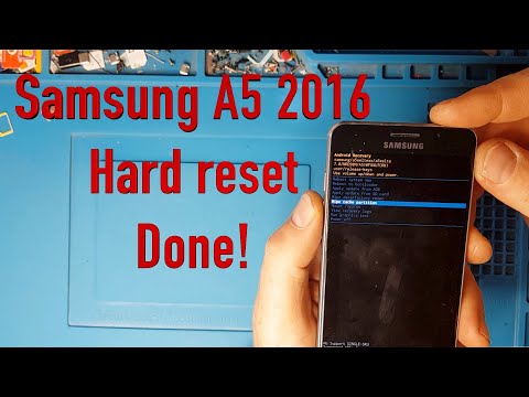 Samsung A5 2016 A510 hard reset