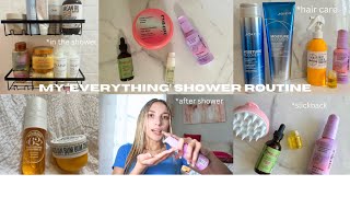 MY EVERYTHING SHOWER ROUTINE| hair care, body care, & more✨🎀🛁