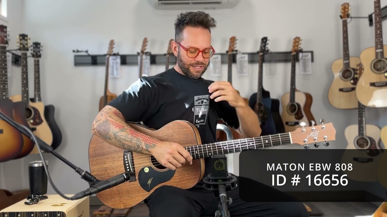 Maton Guitars EBW 808 #16656 - YouTube