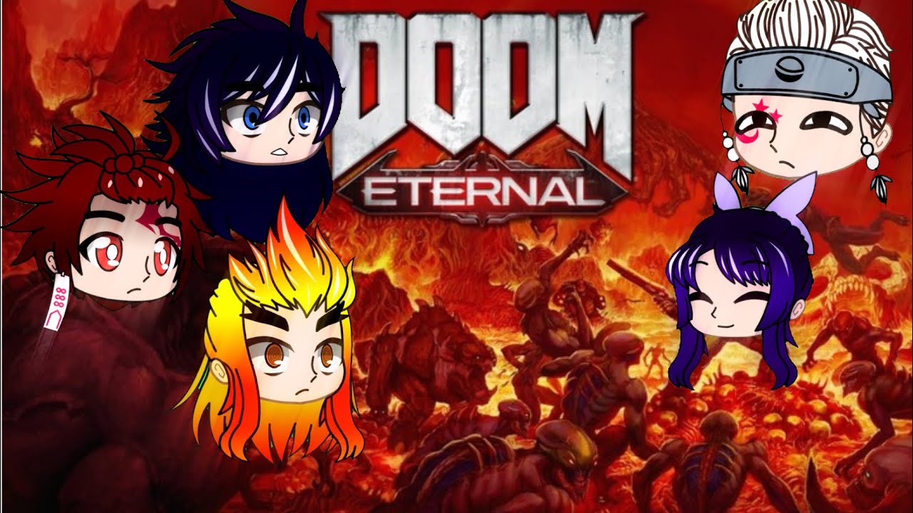 Demon slayer реакция на Doom 2 часть