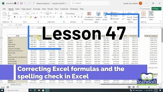 47. Excel Error Checking & Spell Check: Ensure Accurate Data