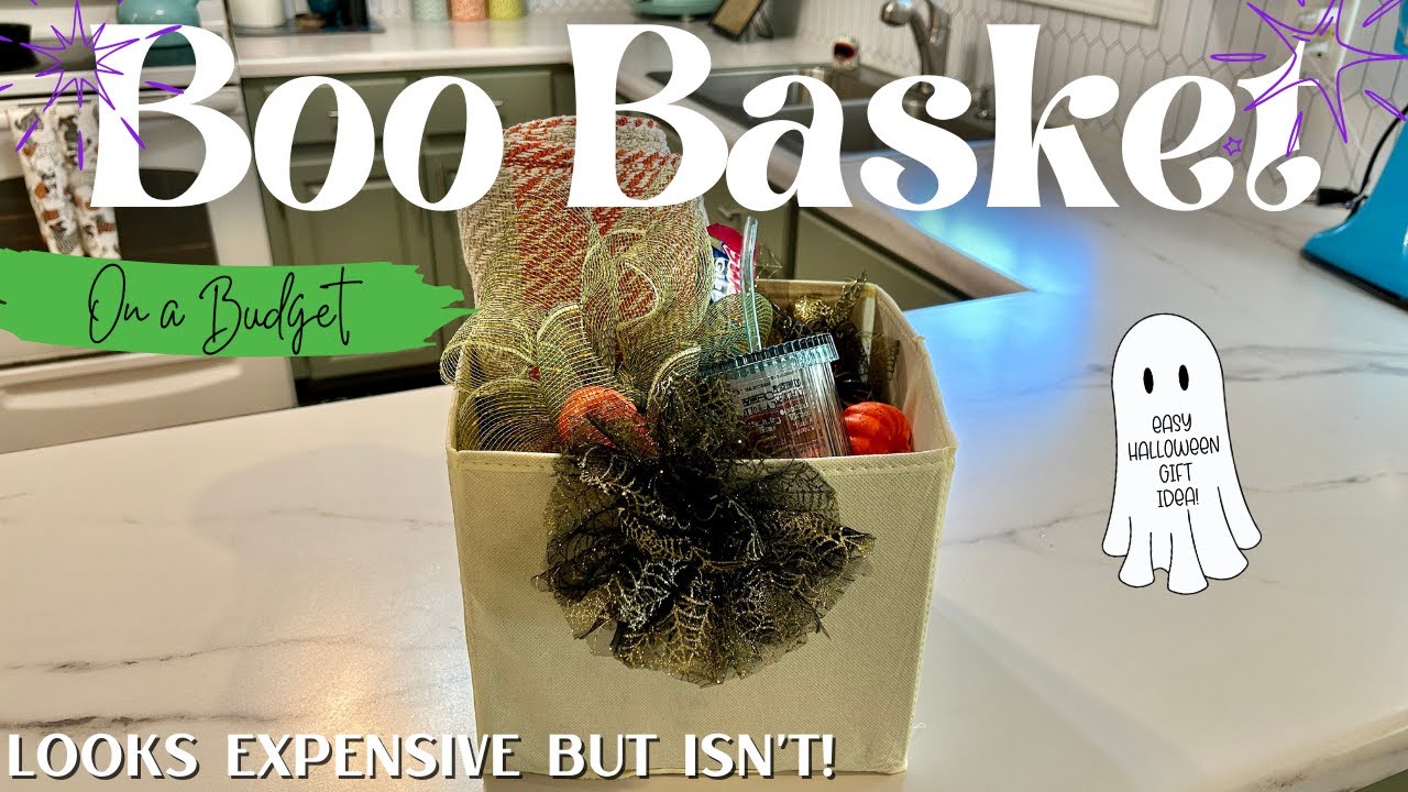 Boo Basket on a Budget! | Easy Halloween Gift Idea! | Looks Expensive ...