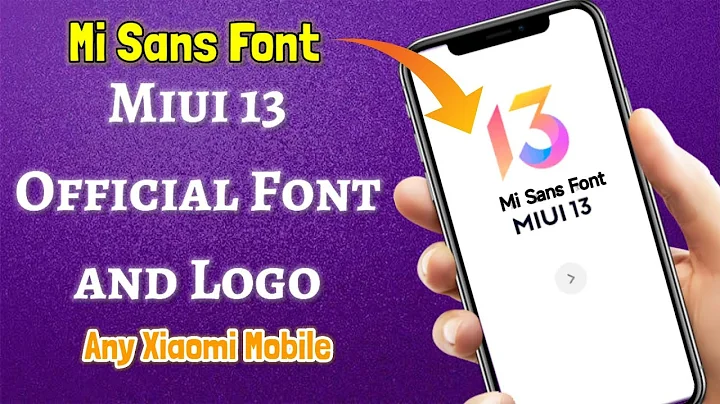 Miui 13 Font For Any Xiamoi Mobile | Mi Sans Official Font Miui 13 - 天天要聞