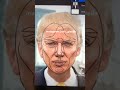I tried the “perfect face” surgery on Trump and now I can’t unsee it 😳💀 | JULIA GISELLA #shorts