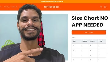 Shopify Tutorial: Description Size Chart for FREE in Simple Steps
