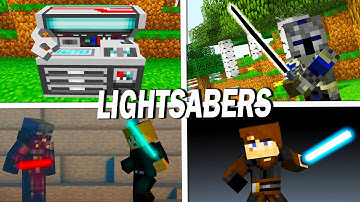 Advanced Lightsabers (Minecraft Star Wars Mod Showcase 1.7.10)