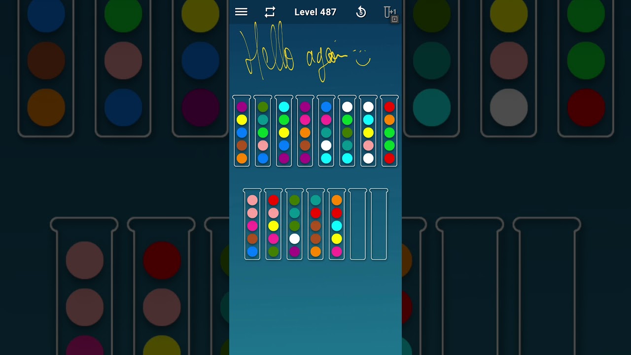 BALL SORT PUZZLE LEVEL 487