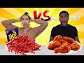 SPICY VS EXTREME SPICY FOOD CHALLENGE