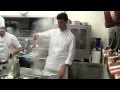 Alajmo prepares a dish with linguine at 3 Michelin Le Calandre