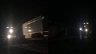 Late Evening WESTBOUND NB-DEF/EASTBOUND DEF-NB CSX Intermodals Trains Meet! (06/11/2022)