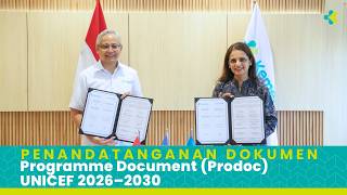 Download lagu Penandatanganan Dokumen Programme Document Prodoc UNICEF 2026–2030