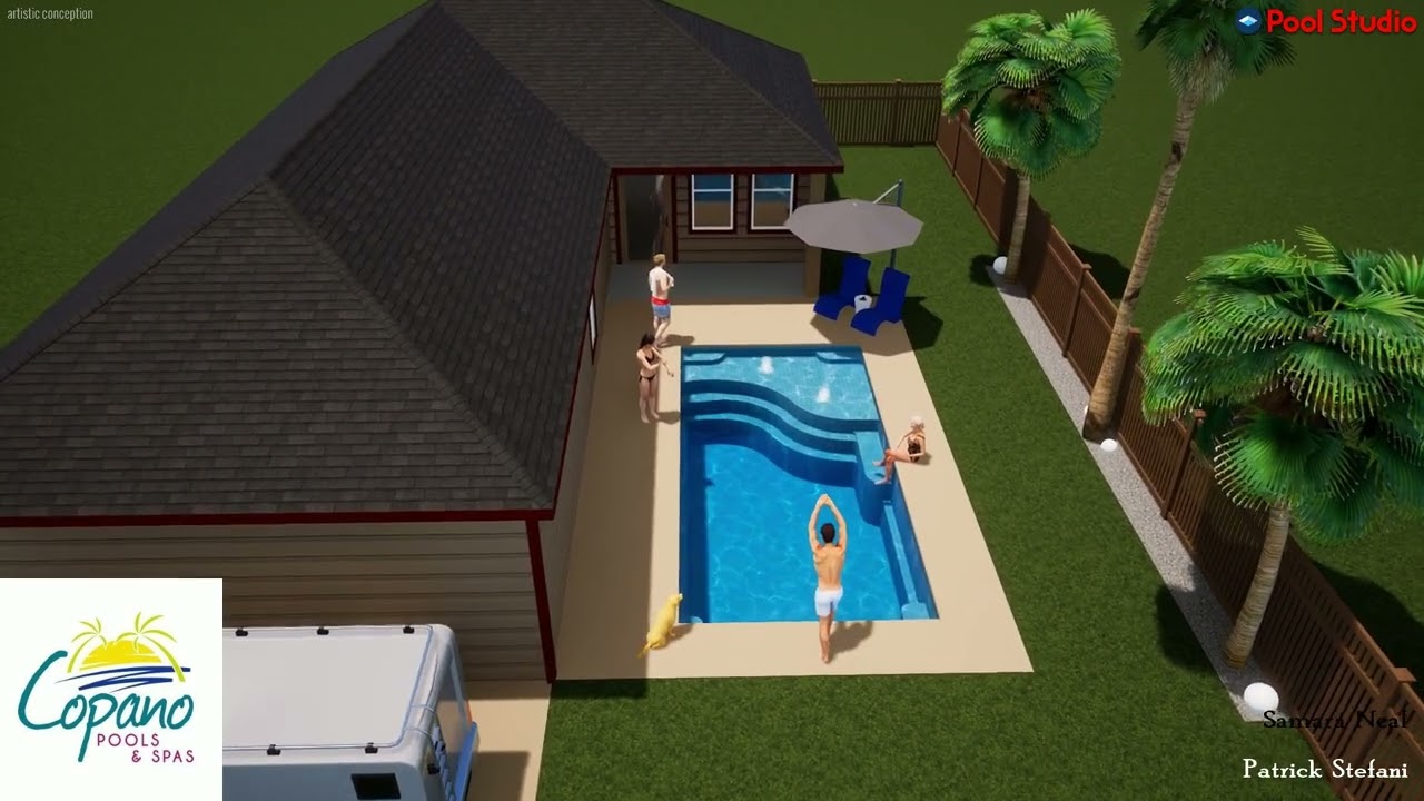 Copano Pools and Spas- The Aspen- The Stefani Family