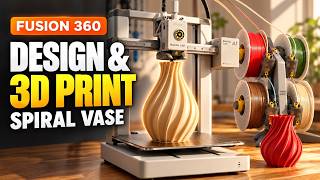 How to Design and 3D Print a Twisted Spiral Vase in Autodesk Fusion 360 screenshot 3