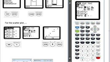 Making a scatter plot, finding the line of best fit & correlation coefficient in a TI 84