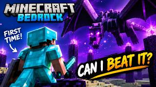 I Tried Beating Minecraft Bedrock for the FIRST Time...