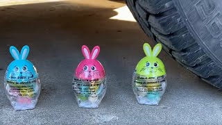 Crushing crunchy & soft things by car! - EXPERIMENT: Bunnies VS CAR! screenshot 5