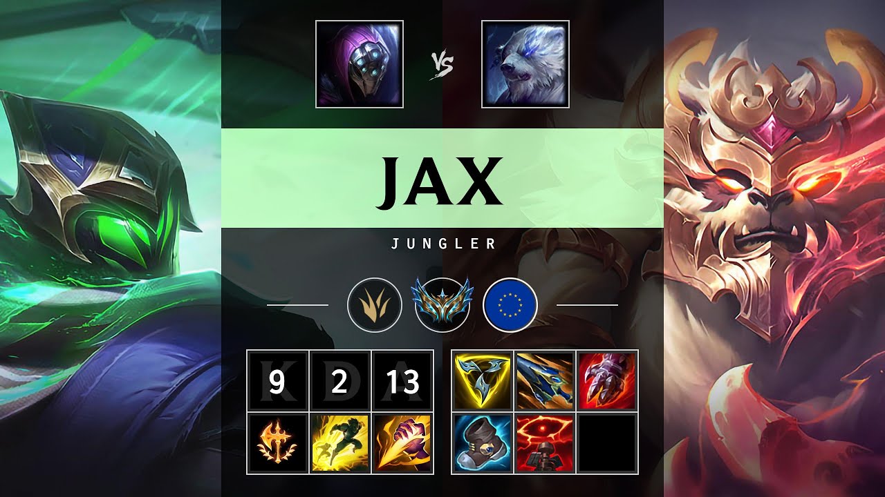 Jax jungle vs volibear rampage euw challenger patch 14 23 youtube