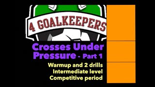 Goalkeeper Training Session ● Crosses Under Pressure - Part 1 © 4GK Goalkeeper Training Session ● Crosses Under Pressure - Part 1 © 4GK