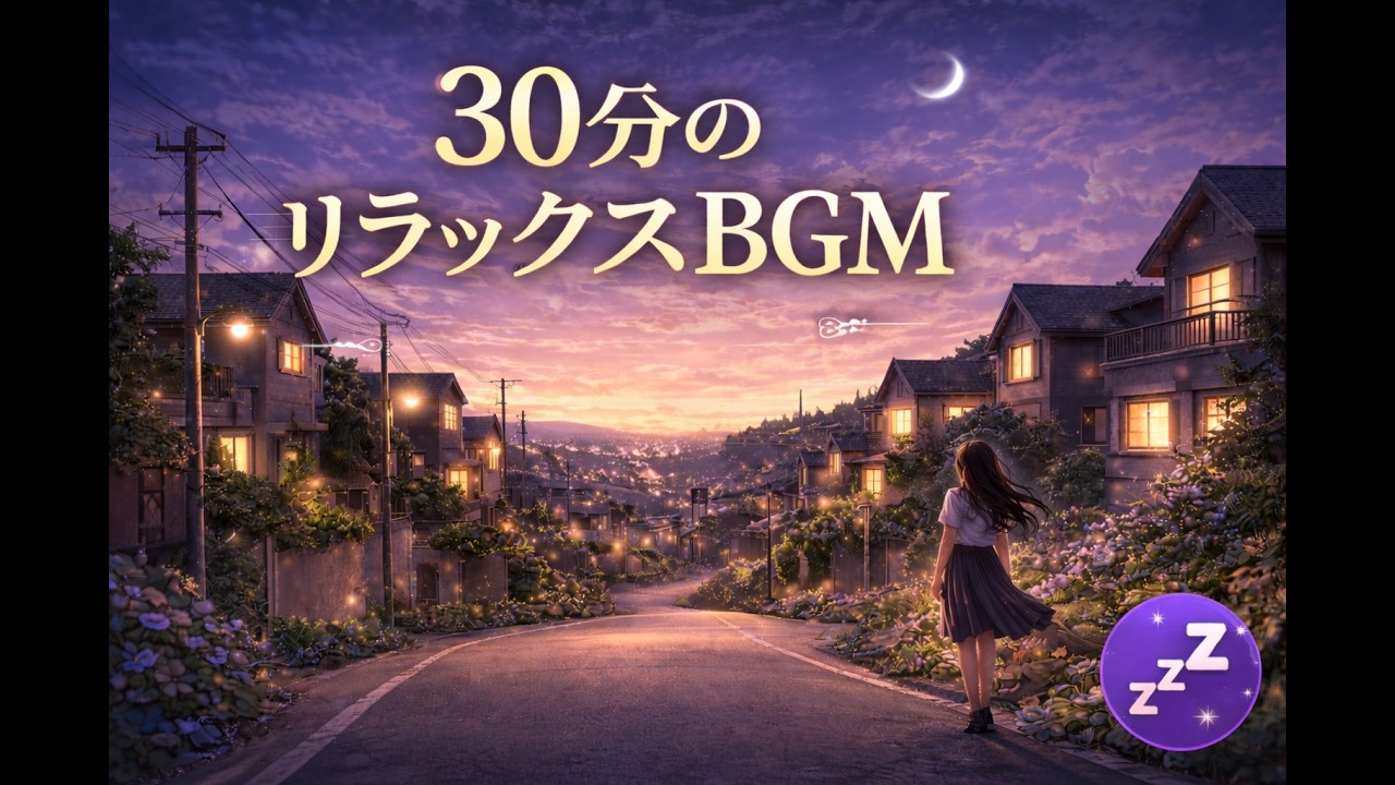 【BGM】作業用・睡眠用BGM 疲労回復しない 熟睡しないけど忙しくない音楽 ピアノ 33分