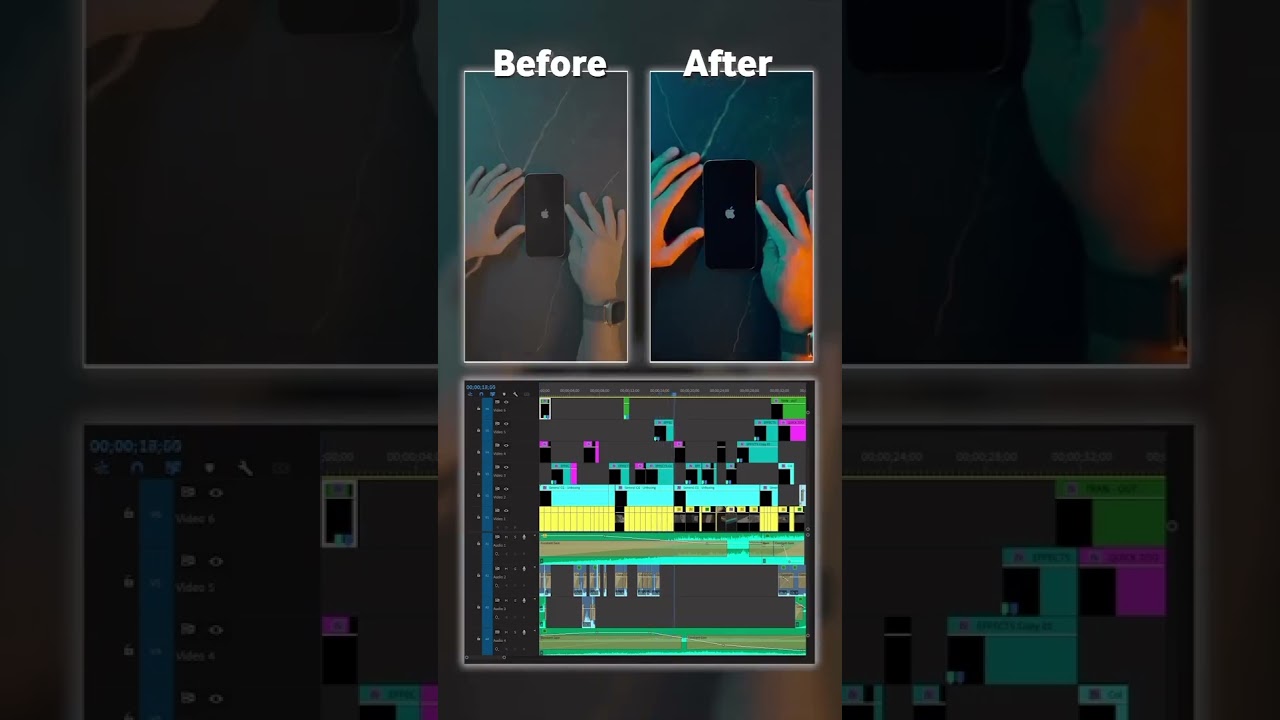 Before and after effect