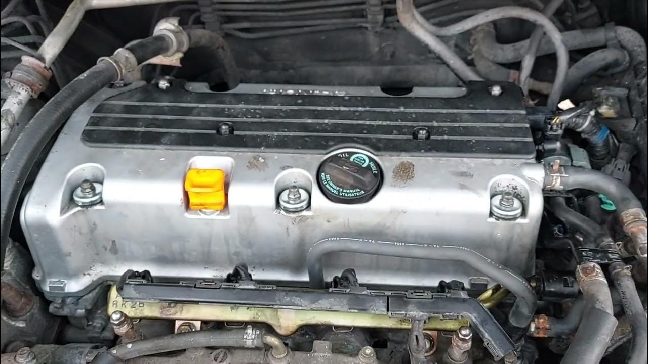 2009 Honda CRV Valve Before Adjustment - YouTube