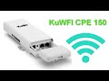KuWFI CPE 150 обзор уличной Wi-Fi точки доступа