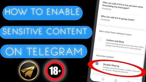 🔥How to Enable sensitive content on Telegram on Android & ios || Turn on Telegram sensitive content✔