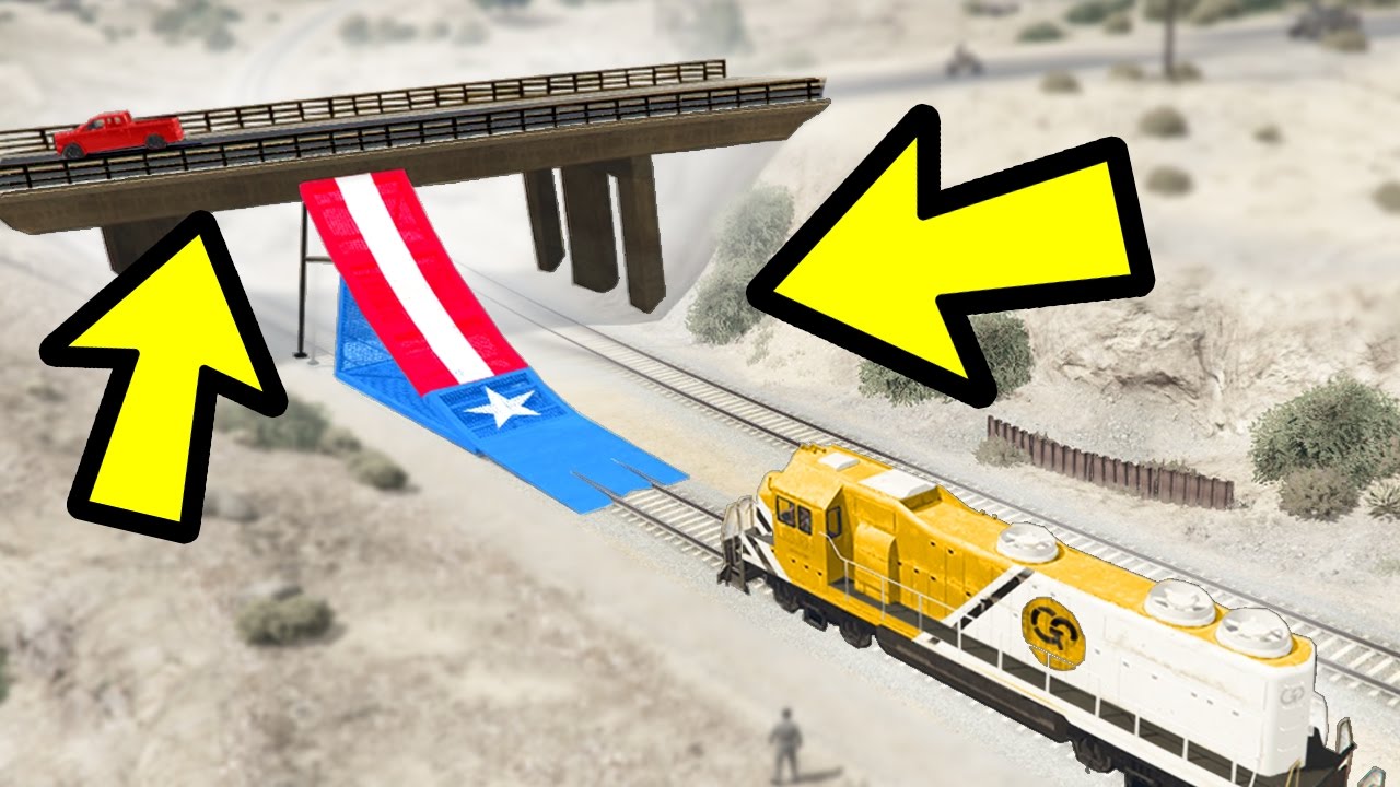 CAN A TRAIN JUMP A BRIDGE IN GTA 5? YouTube