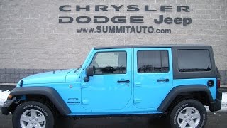 2017 JEEP WRANGLER UNLIMITED 4 DOOR 4X4 CHIEF BLUE CLEARCOAT COLOR WALK  AROUND REVIEW SOLD! 7J150 - YouTube