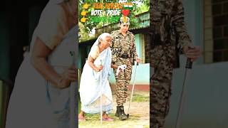 Salute to CRPF 🇮🇳 Helping Senior Citizen Vote ❤️ #viralshorts#shorts