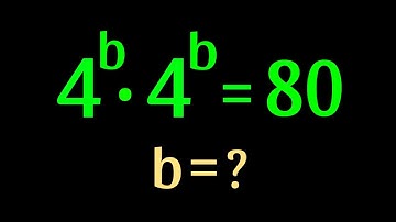 Only 10% Students Solve this exponential math Olympiad question | 4^b.4^b=80