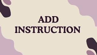 3 ARITHMETIC INSTRUCTIONS